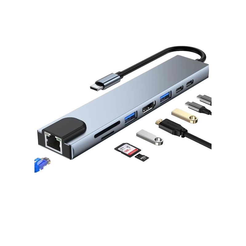 Hub USB C 8 en 1